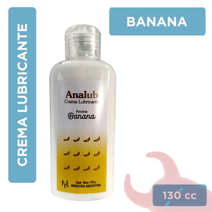 Crema lubricante anal fragancia banana 130cc